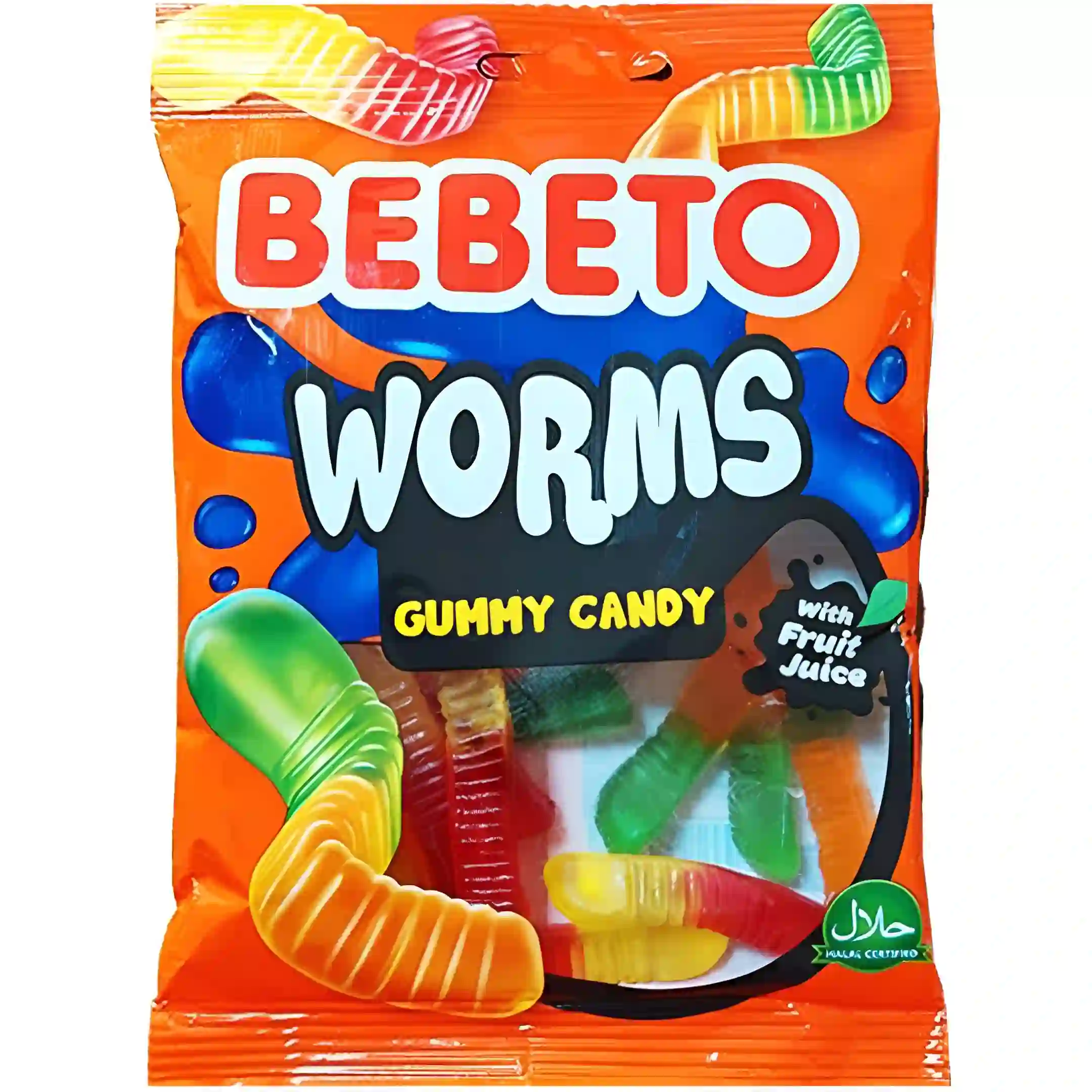 پاستیل ببتو مدل کرمی شکل Bebeto Worms وزن...
