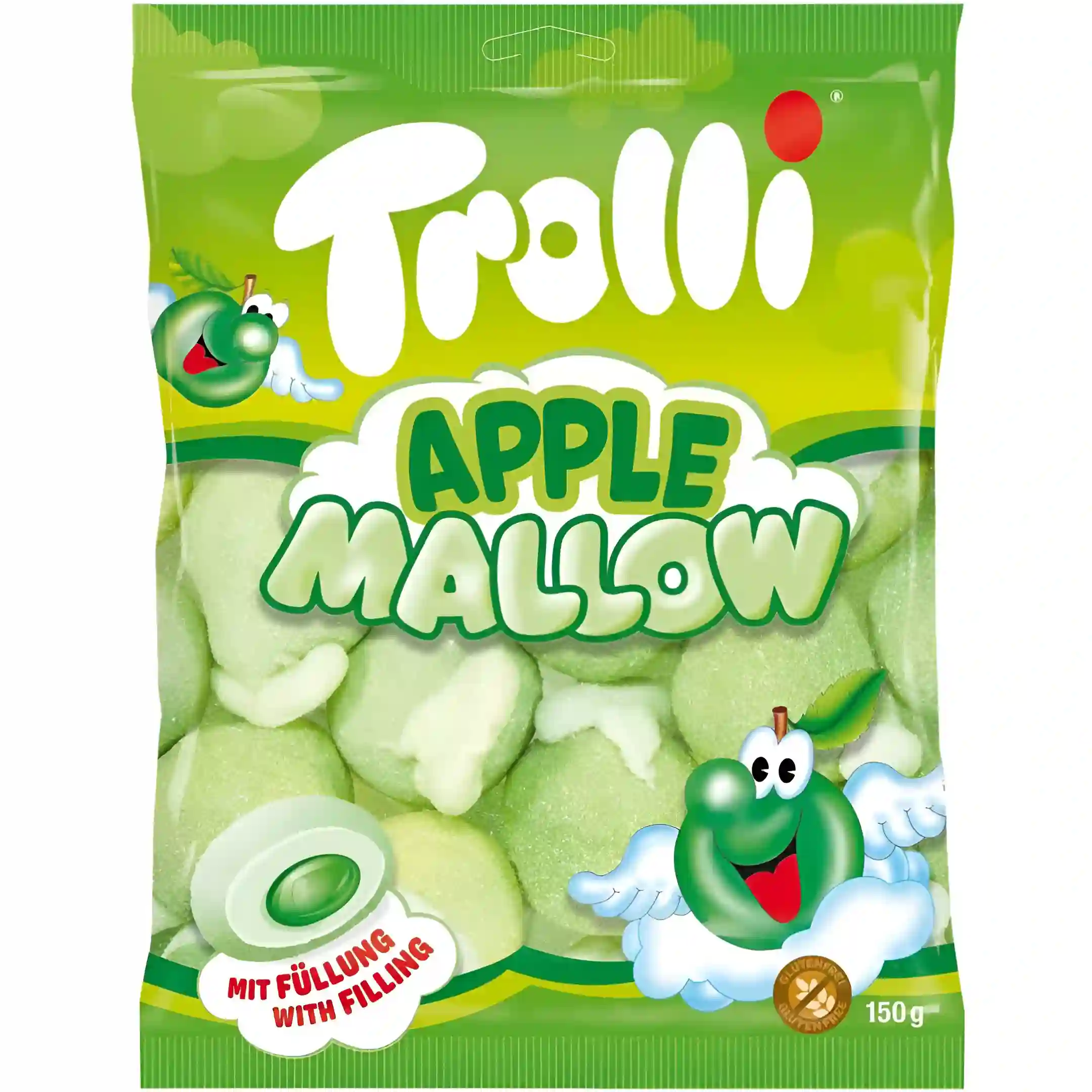 مارشمالو ترولی طعم سیب Trolli Apple Mallow وزن...