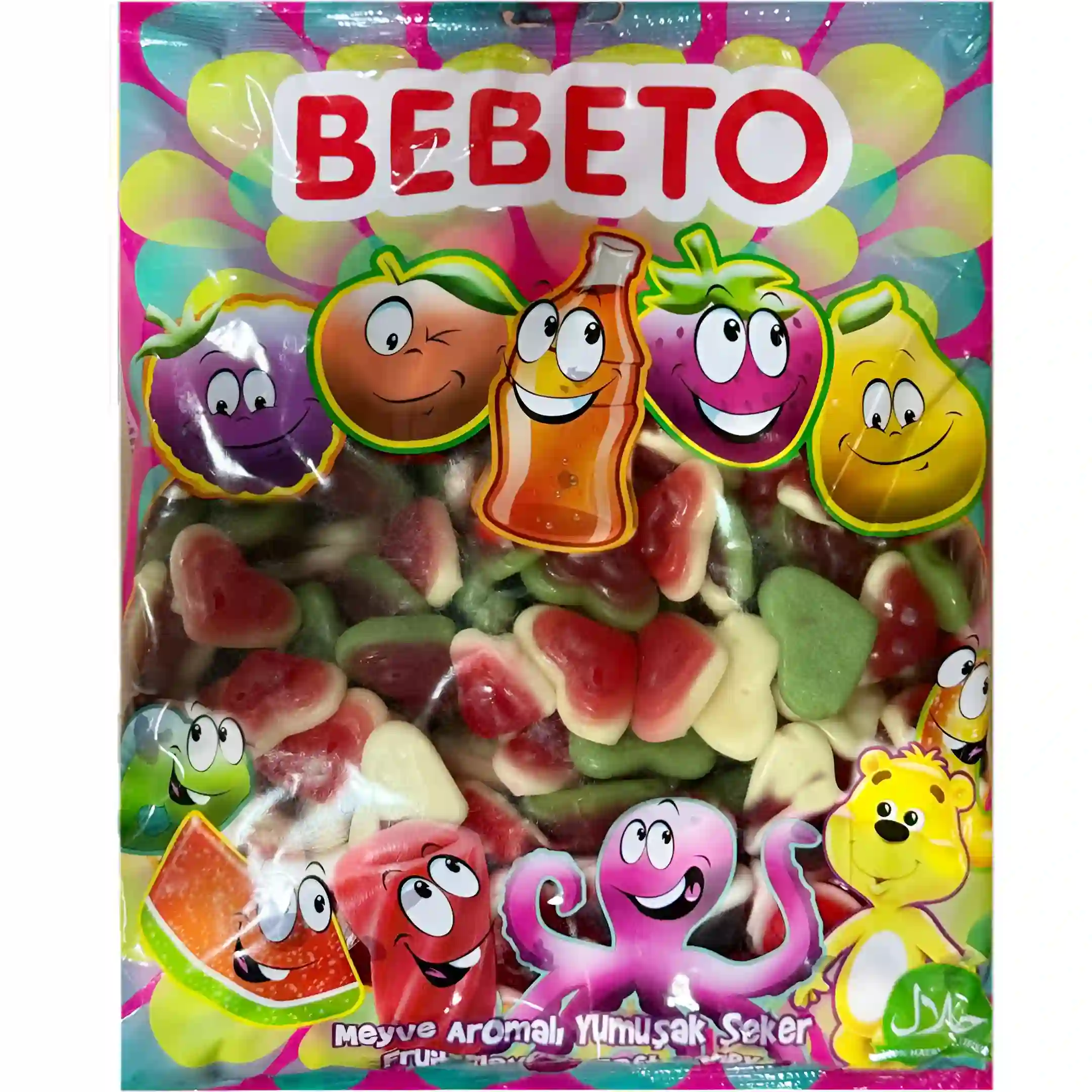 پاستیل ببتو مدل قلب Bebeto بسته یک کیلویی