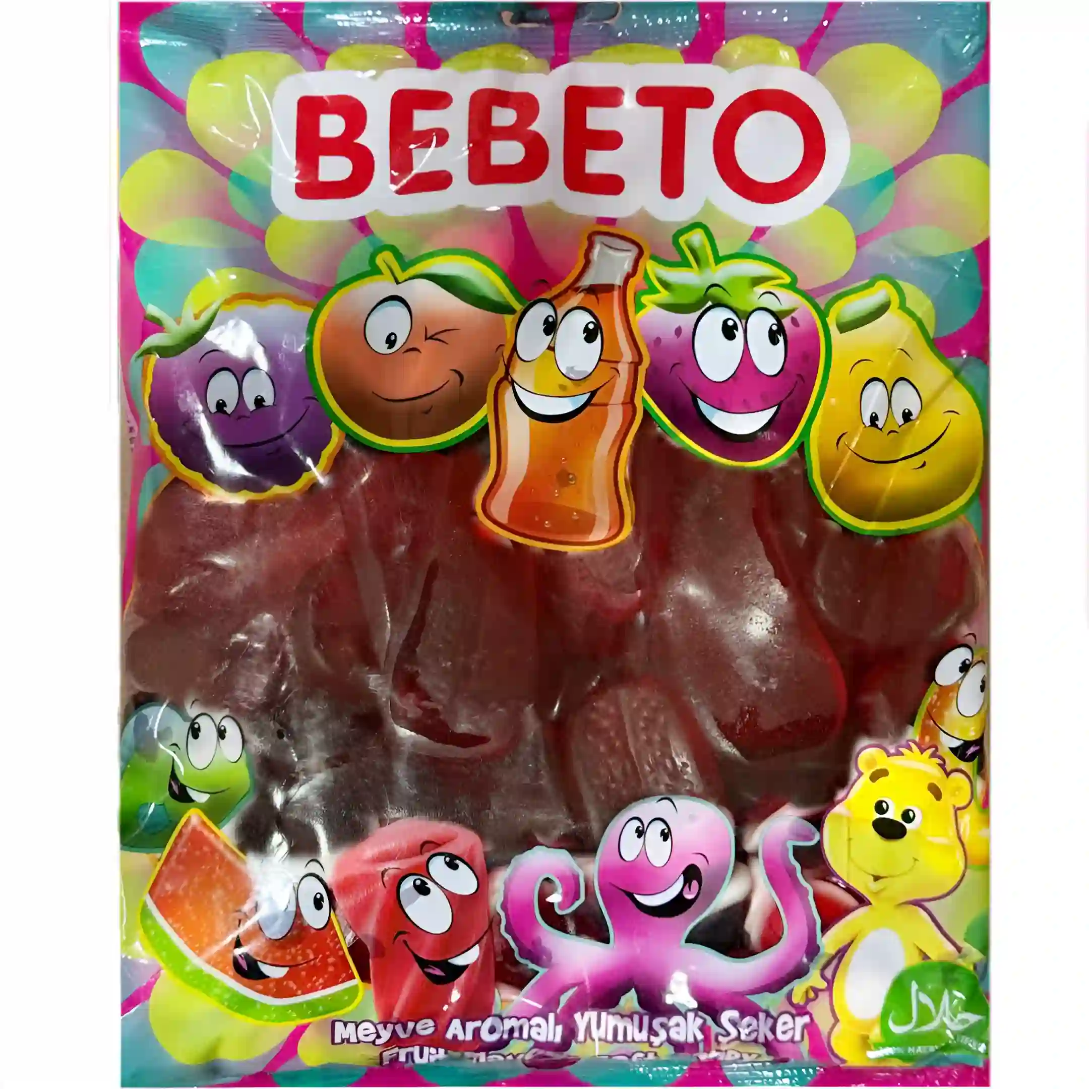 پاستیل ببتو مدل زبان Bebeto بسته یک کیلویی