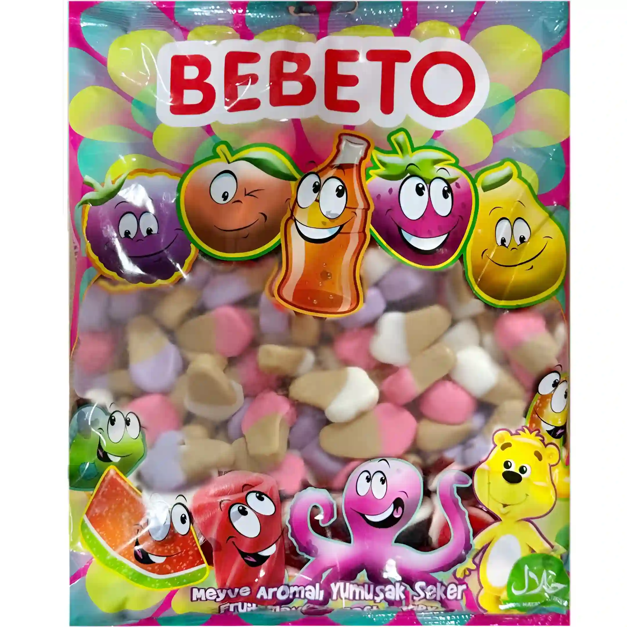 پاستیل ببتو مدل بستنی Bebeto بسته یک کیلویی