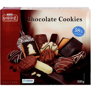 بیسکوییت شکلات کوکی لمبرتز با کرم شکلاتی Lambertz Chocolate Cookies وزن 500 گرم