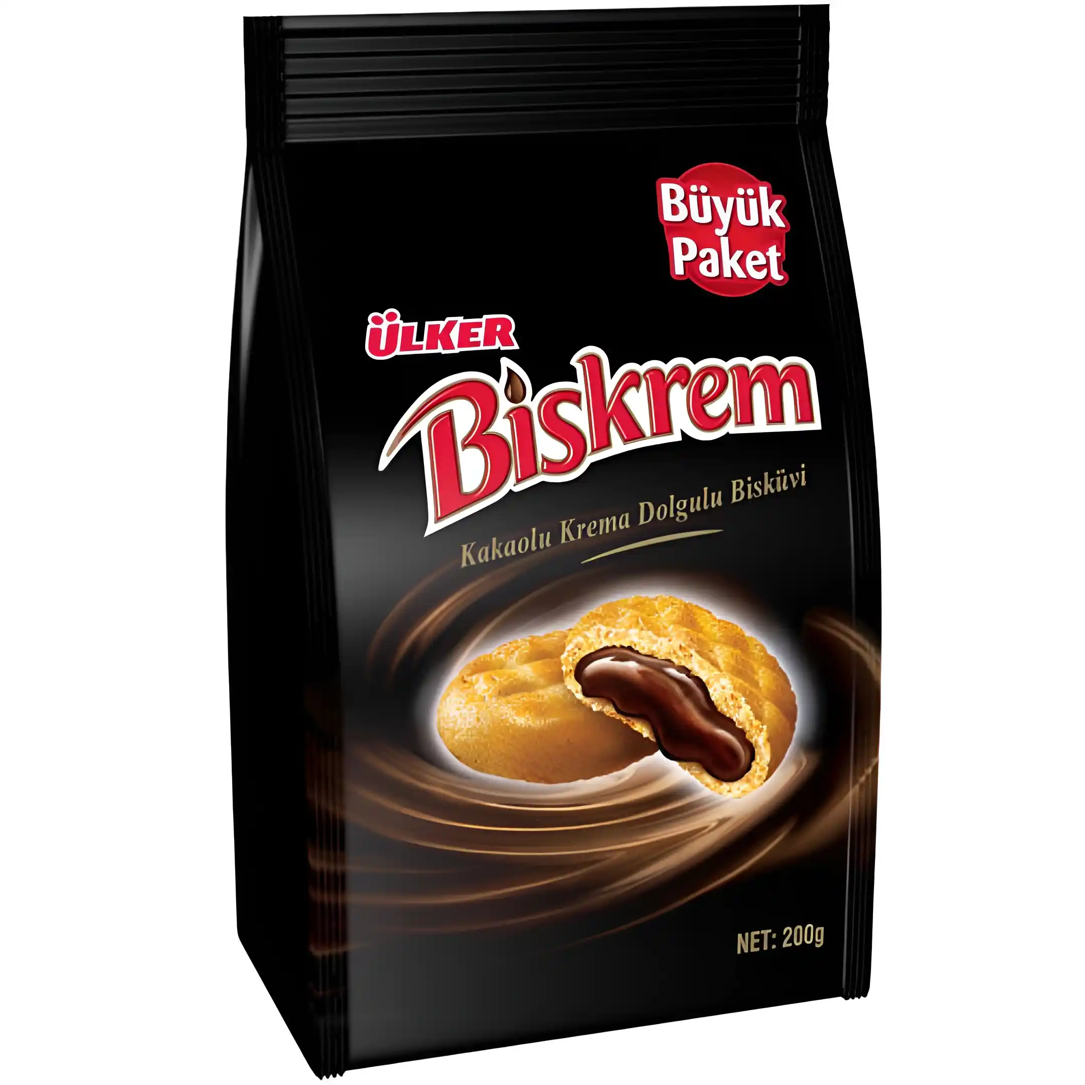 بیسکویت بیسکرم اولکر با مغز کرم کاکائویی Ulker...