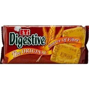 بیسکویت گندمی دایجستیو اتی سرشار از فیبر Eti Digestive وزن 131 گرم