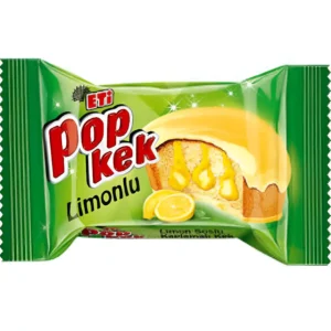پوپ کیک اتی با روکش کاکائو و مغز سس لیمو Eti Pop Kek Limonlu وزن 60 گرم