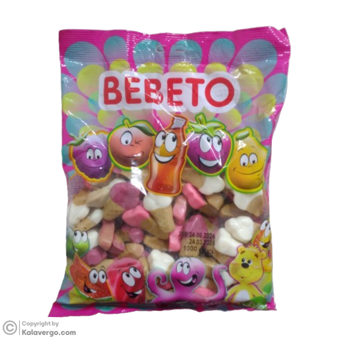 پاستیل ببتو Bebeto مدل بستنی بزرگ وزن 1000 گرم