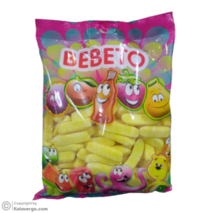 پاستیل ببتو Bebeto طرح موز شکری وزن 1000 گرم