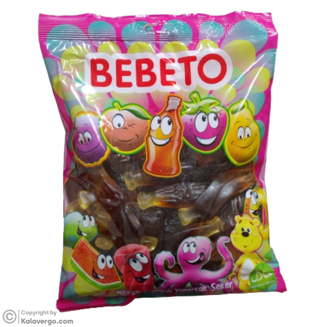 پاستیل نوشابه بزرگ ببتو Bebeto وزن 1000 گرم