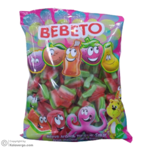 پاستیل ببتو Bebeto با طرح هندوانه وزن 1000 گرم
