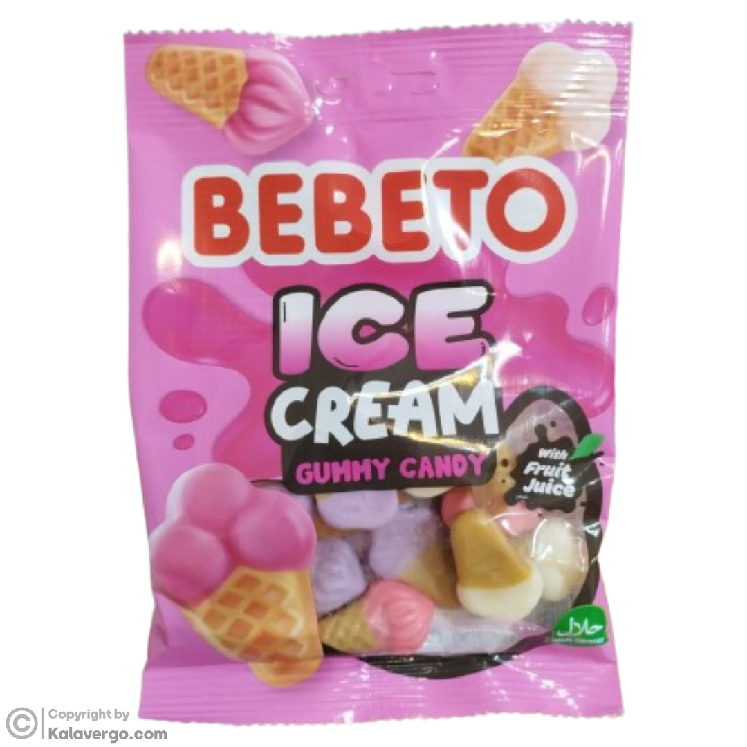 پاستیل بستنی ببتو Bebeto Ice Cream وزن 80 گرم