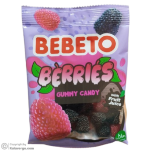 پاستیل ببتو مدل تمشک Bebeto Berries وزن 80 گرم