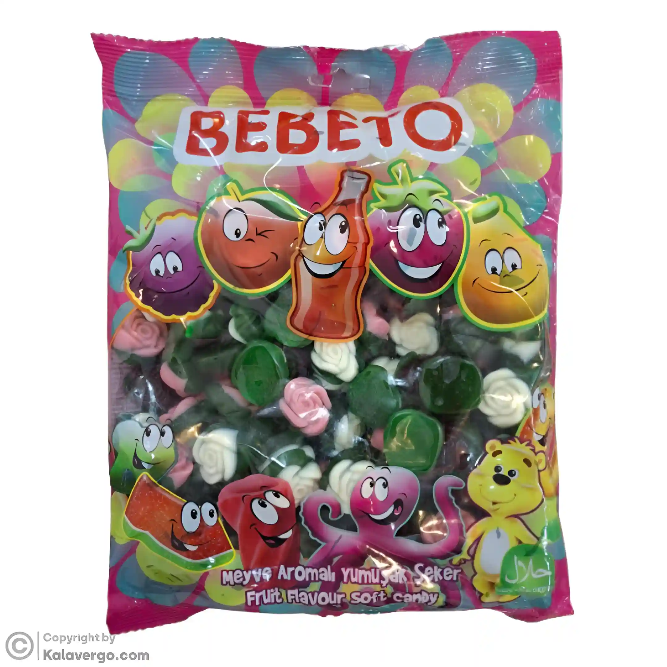 پاستیل گل رز ببتو Bebeto وزن 1000 گرم