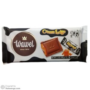 شکلات شیری واول با مغز کرم فاج کاراملی Wawel Cream Fadge وزن 100 گرم