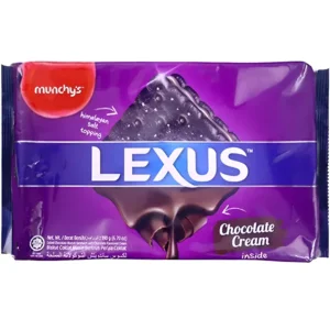 بیسکویت لکسوس مانچیز با کرم شکلاتی نمکی Munchy's Lexus وزن 190 گرم