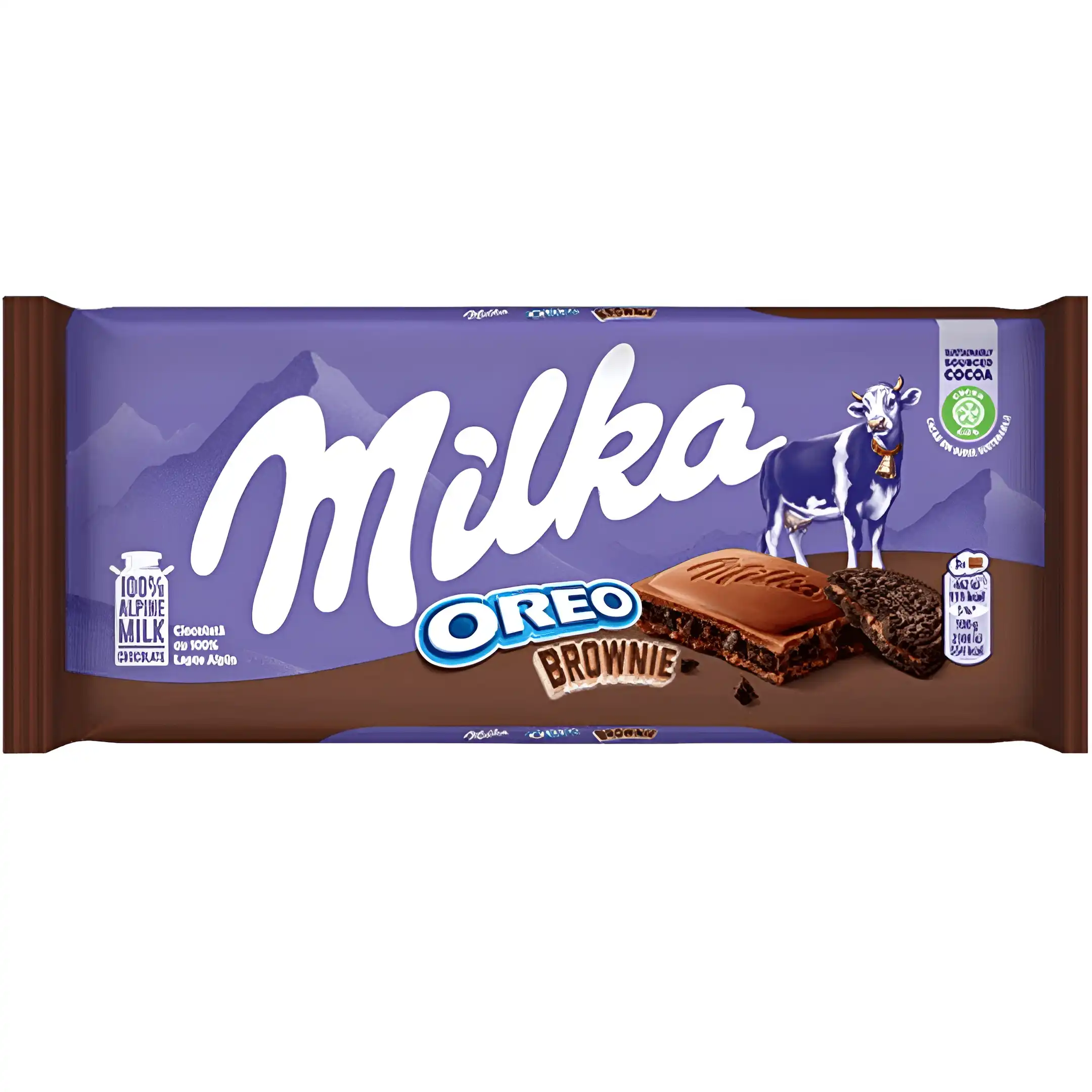 شکلات میلکا اورئو براونی Milka وزن 100 گرم