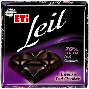 شکلات تلخ اتی لیل با کرم کاکائو 70% Eti Leil وزن 60 گرم