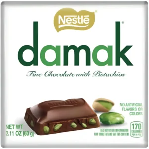 شکلات داماک نستله با مغز پسته Nestle Damak With Pistachios وزن ۶۰ گرم