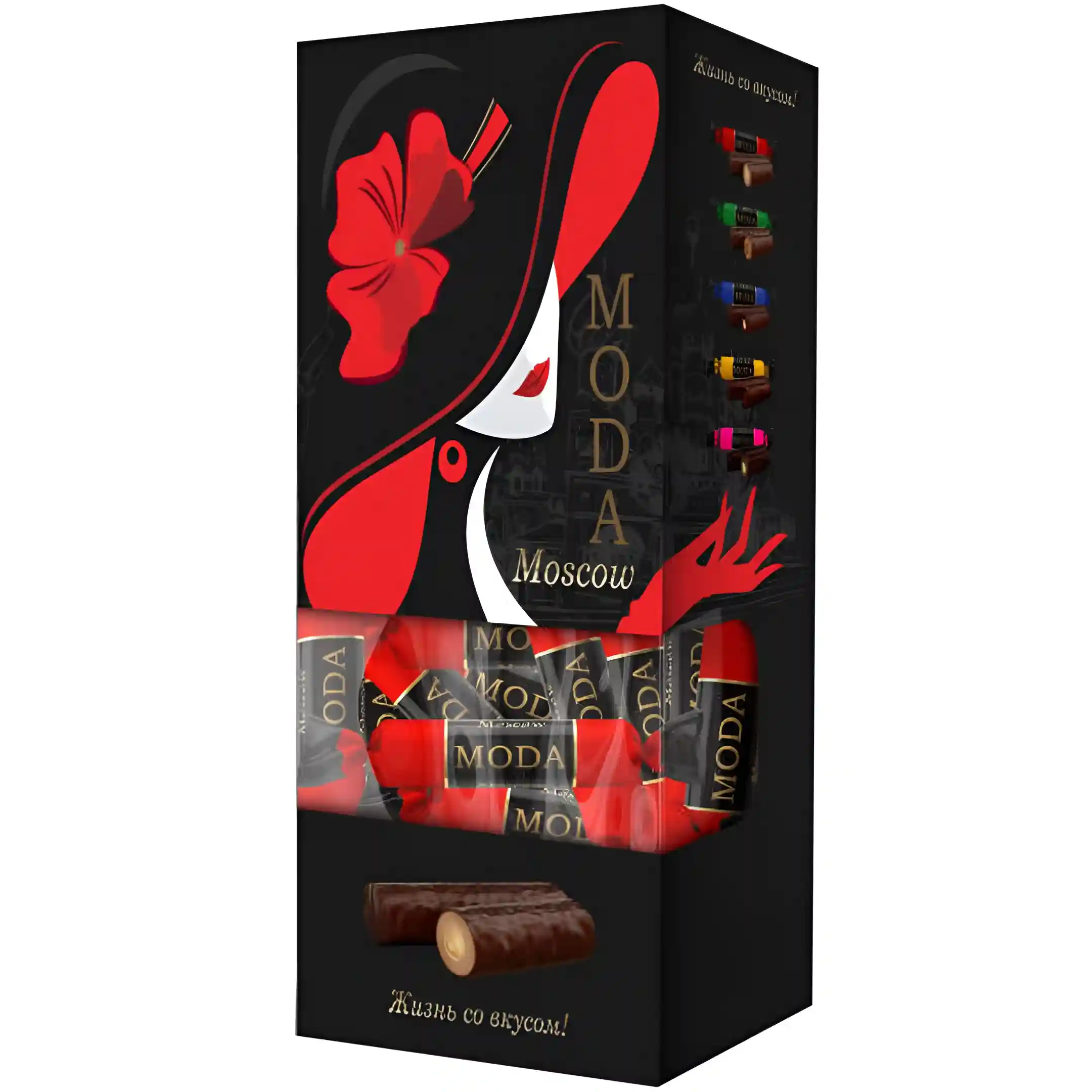 شکلات مودا مسکو با مغز کرم بادام زمینی...