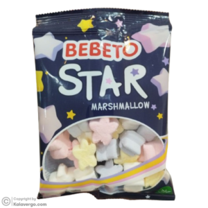 مارشمالو ببتو مدل ستاره Bebeto Star وزن 30 گرم