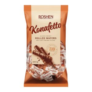 ویفر رولی روشن کانافتو طعم شیری Roshen Konafetto بسته ۱ کیلویی