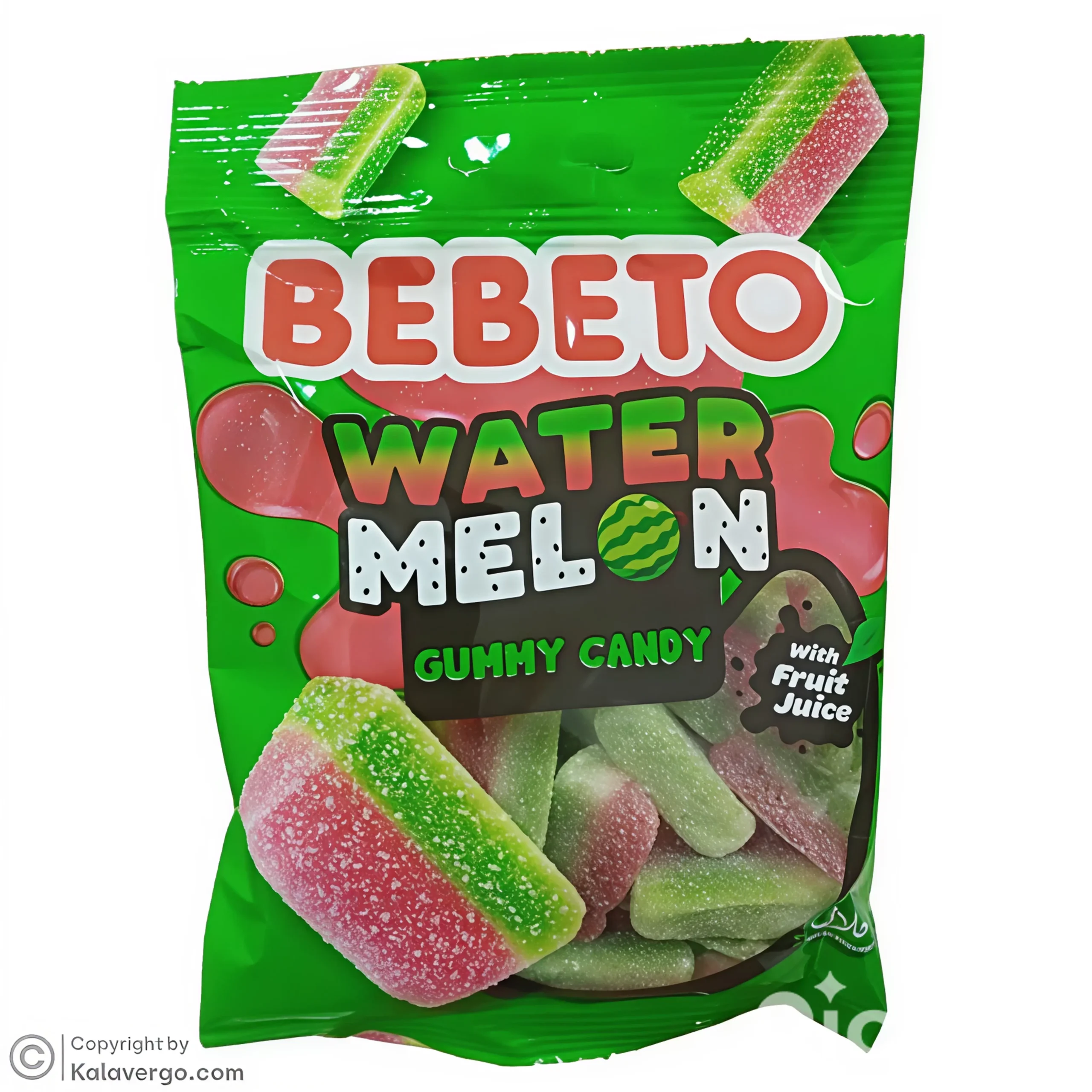 پاستیل هندوانه شکری ببتو Bebeto Water Melon وزن 80 گرم