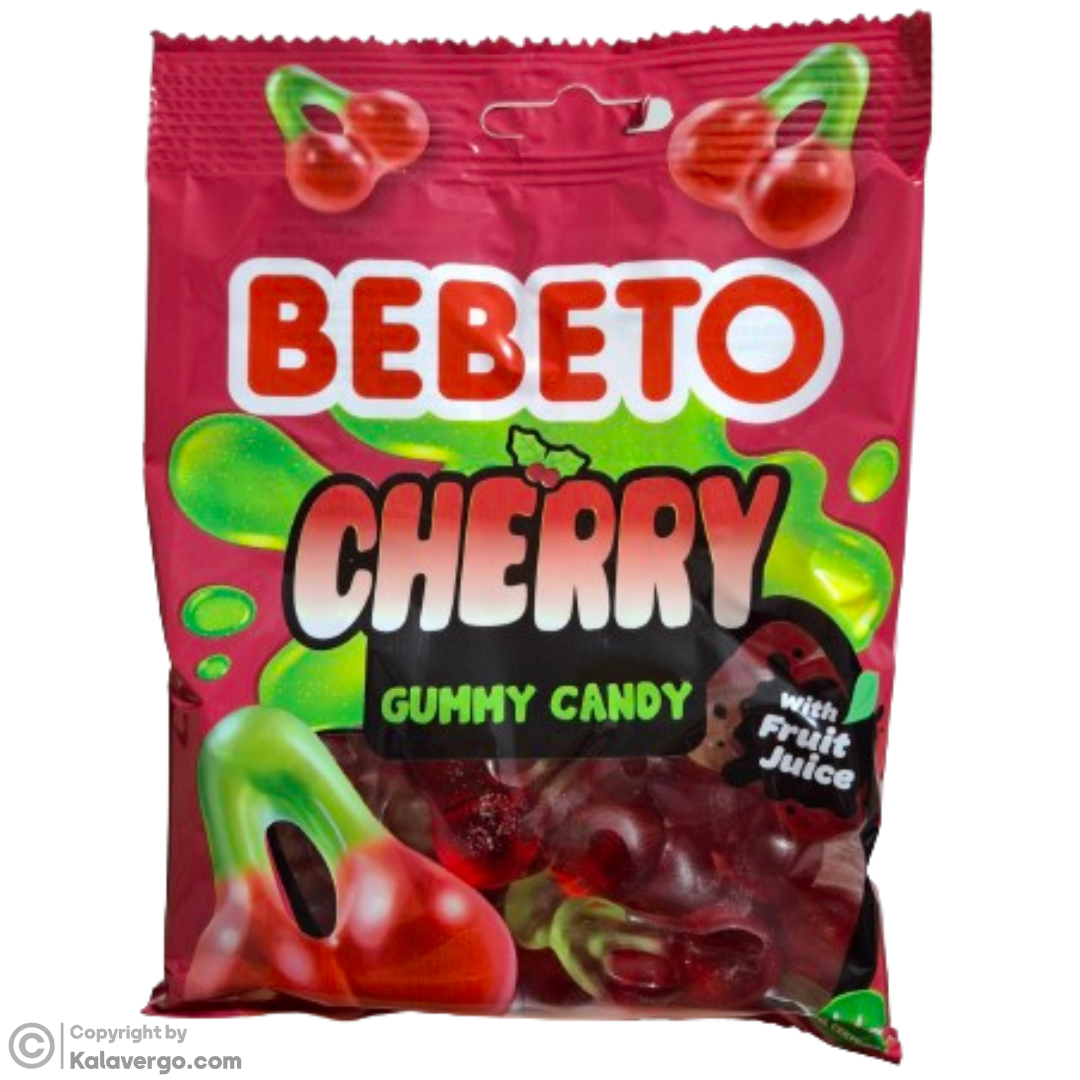 پاستیل گیلاس ببتو Bebeto Cherry وزن 80 گرم