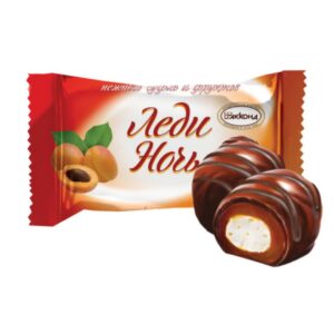 شکلات روسی فله آکوند Akkond مغزدار با طعم زرد آلو وزن 500-1000 گرم