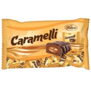 شکلات فله پذیرایی ووبرو vobro caramelli با مغز کارامل بسته 1 کیلویی