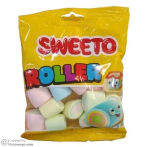 مارشمالو رولر سویتو با طعم مخلوط Sweeto Marshmallow Roller وزن ۶۰ گرم