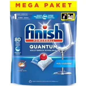 قرص ماشین ظرفشویی فینیش مدل کوانتوم Finish Quantum بسته 80 عددی وزن 850 گرم