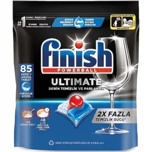 قرص ماشین ظرفشویی فینیش مدل کوانتوم آلتیمیت Finish Quantum Ultimate بسته 85 عددی وزن 980 گرم