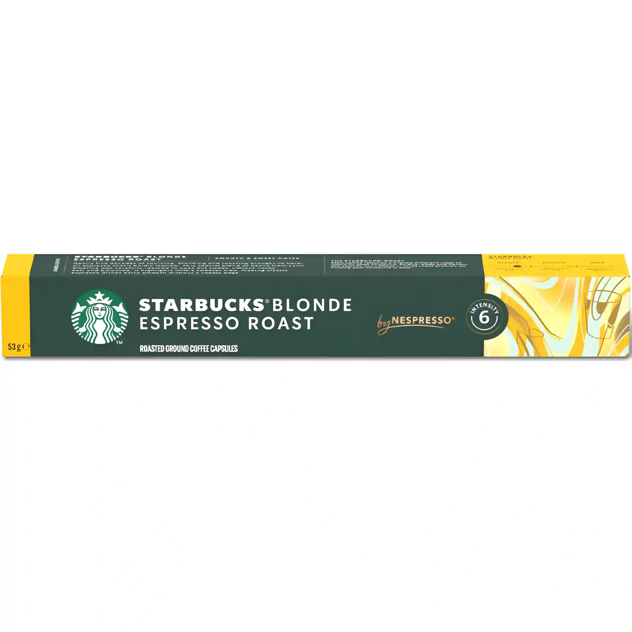 کپسول قهوه استارباکس Starbucks blonde espresso roast بسته 6 عددی