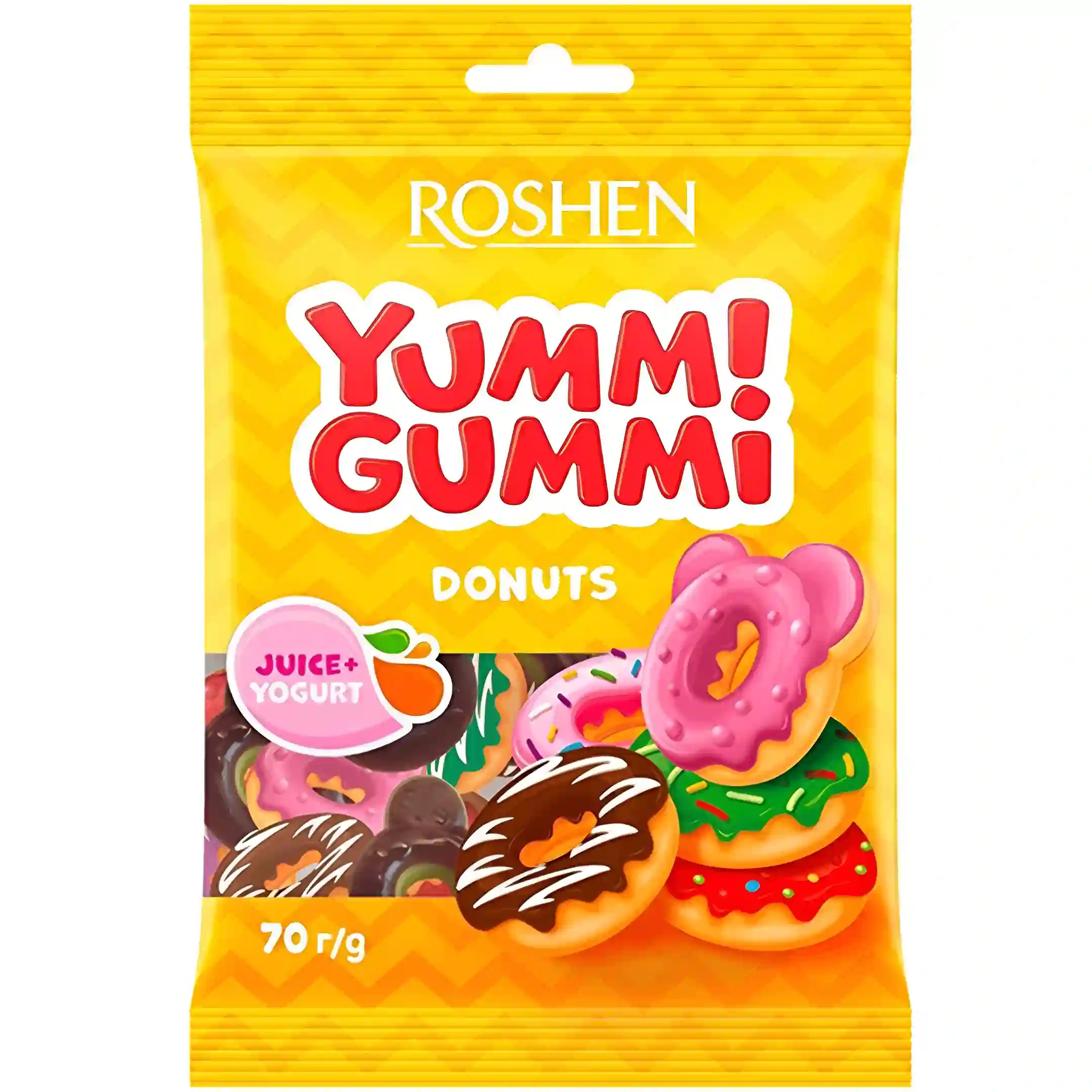 پاستیل یامی گامی روشن مدل دونات Roshen Yummi Gummi Donut وزن 70 گرم