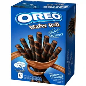 ویفر رولی اورئو با مغز کرم شکلاتی Oreo Wafer Roll وزن 54 گرم