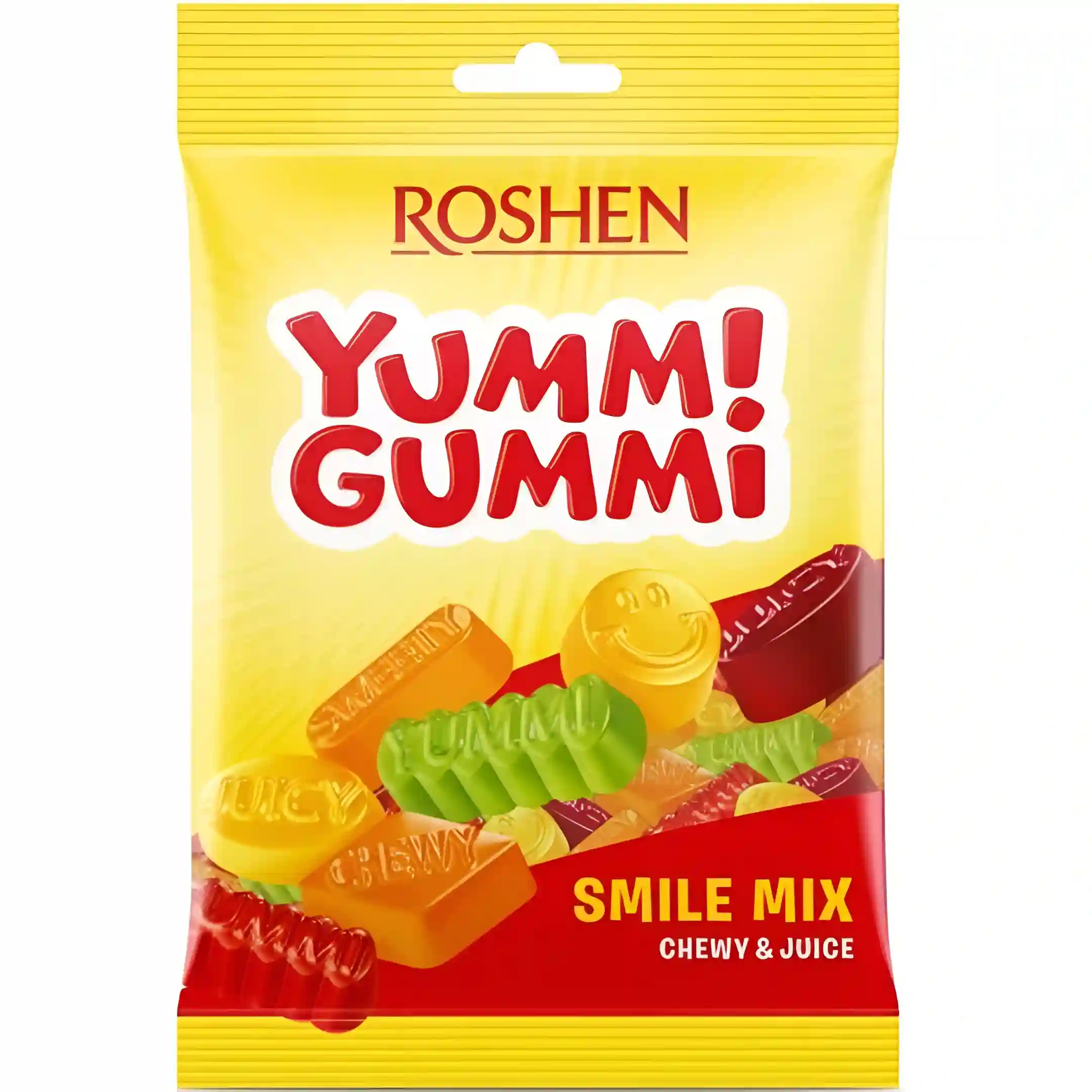 پاستیل یامی گامی روشن Roshen Yummi Gummi Smile Mix وزن 70 گرم