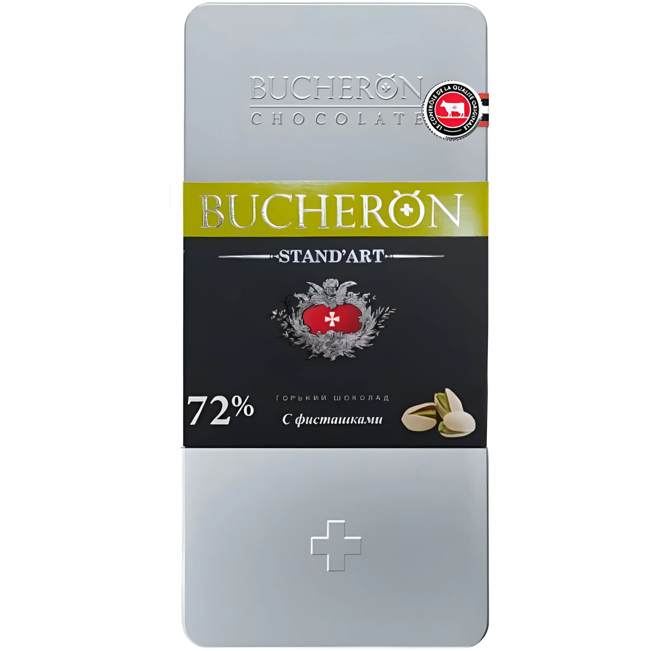 شکلات تلخ 72% بوچرون پسته Boucheron وزن 100...