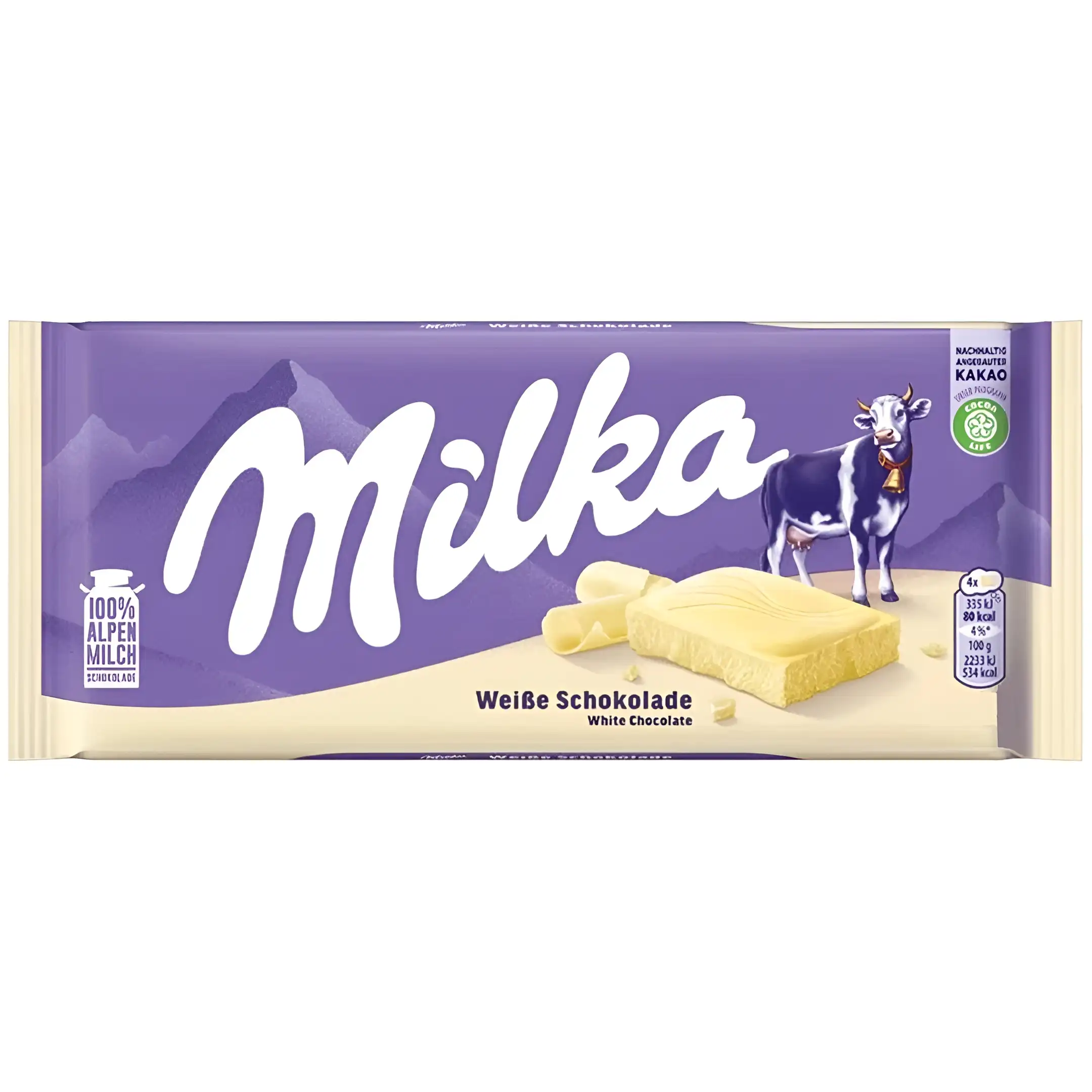 شکلات سفید میلکا Milka وزن 100 گرم
