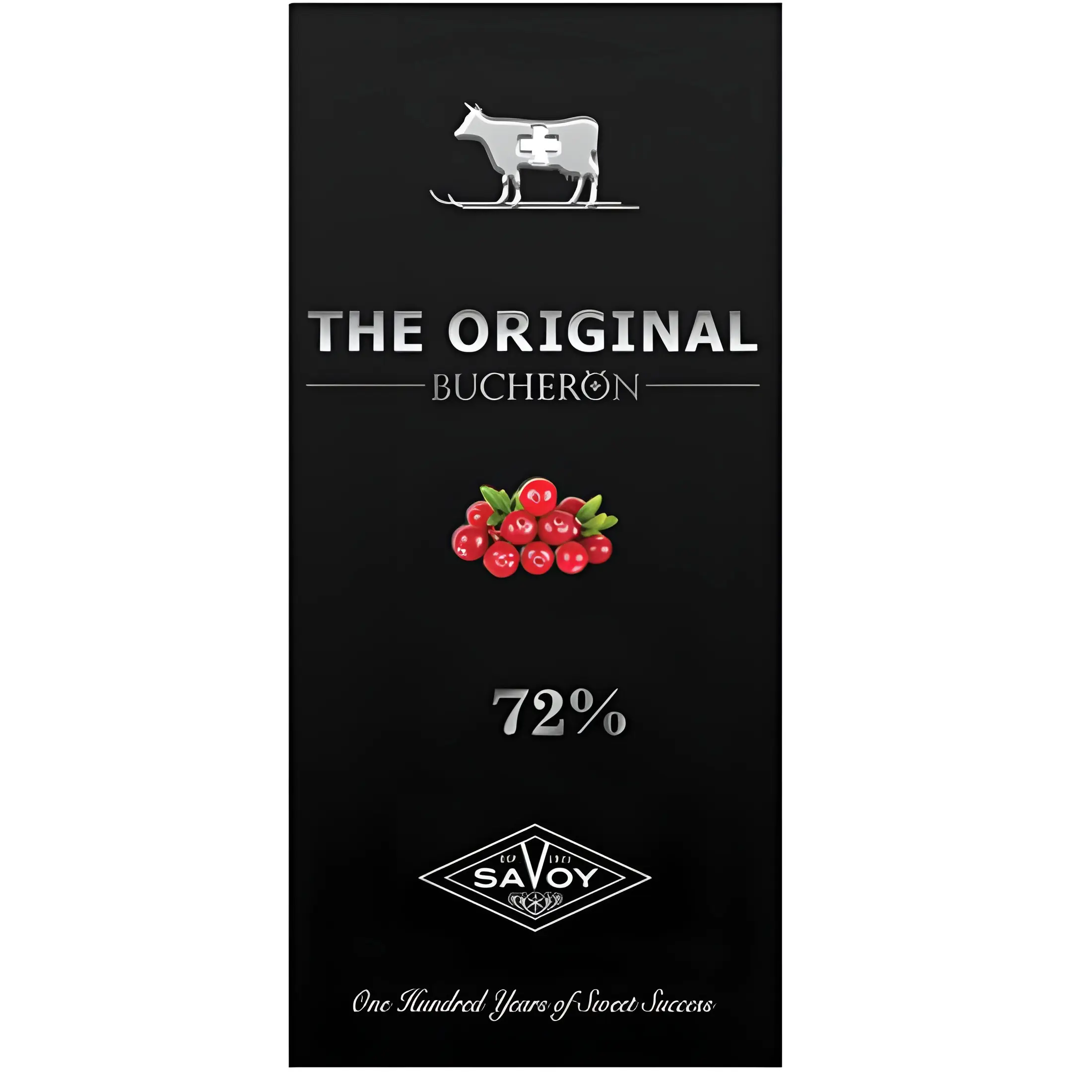 شکلات تلخ 72% بوچرون کرنبری Bucheron وزن 90...