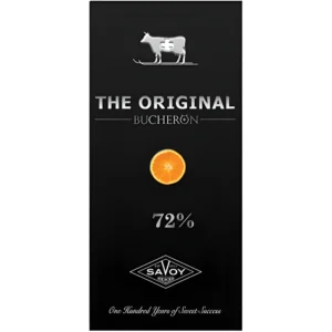 شکلات تلخ 72% بوچرون با طعم پرتقال The Orginal Bucheron وزن 90 گرم