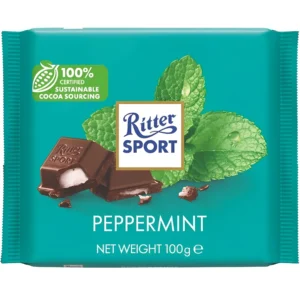 شکلات ریتر اسپرت با مغز کرم نعنایی Ritter Sport Peppermint وزن ۱۰۰ گرم