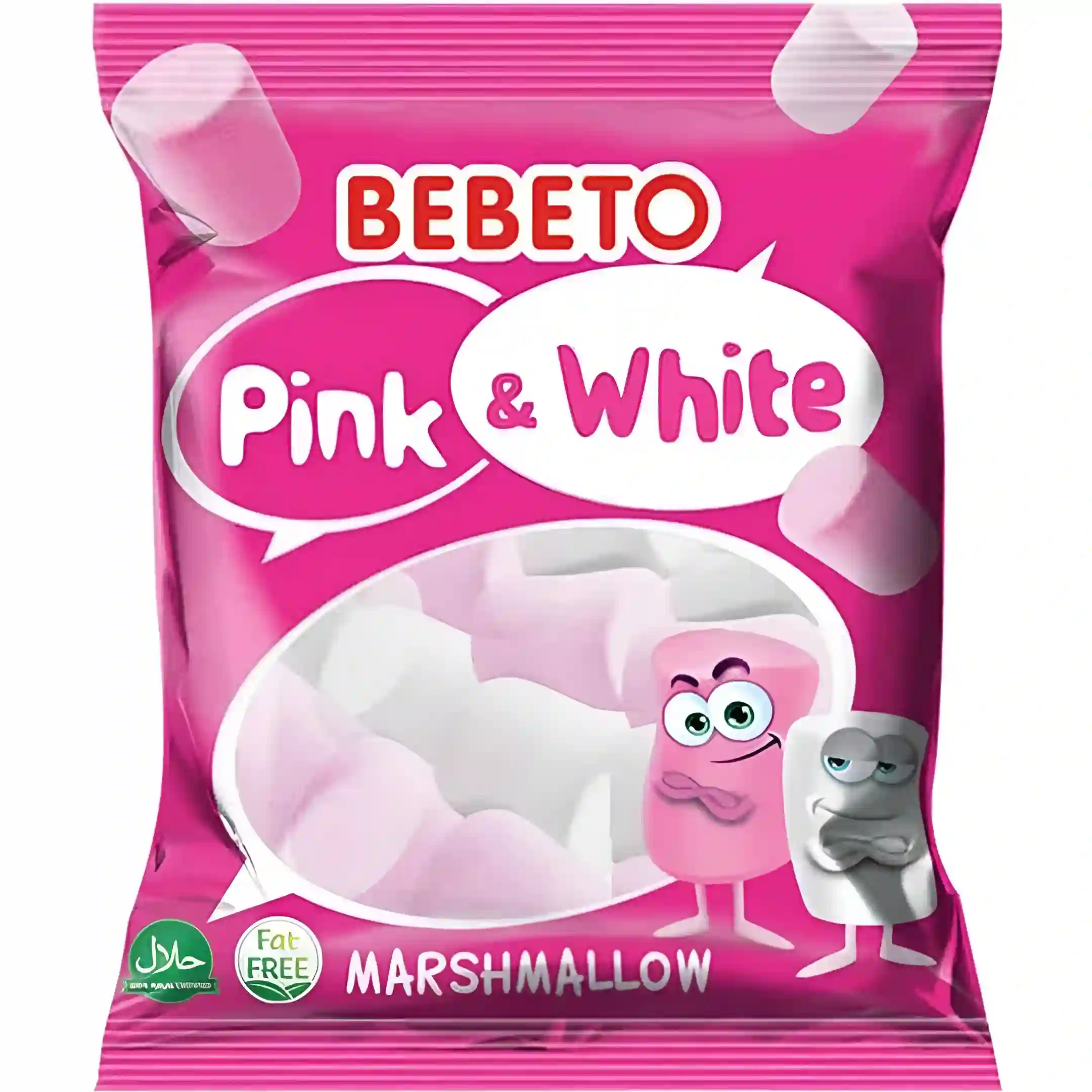 مارشمالو ببتو مدل صورتی و سفید Bebeto Pink...
