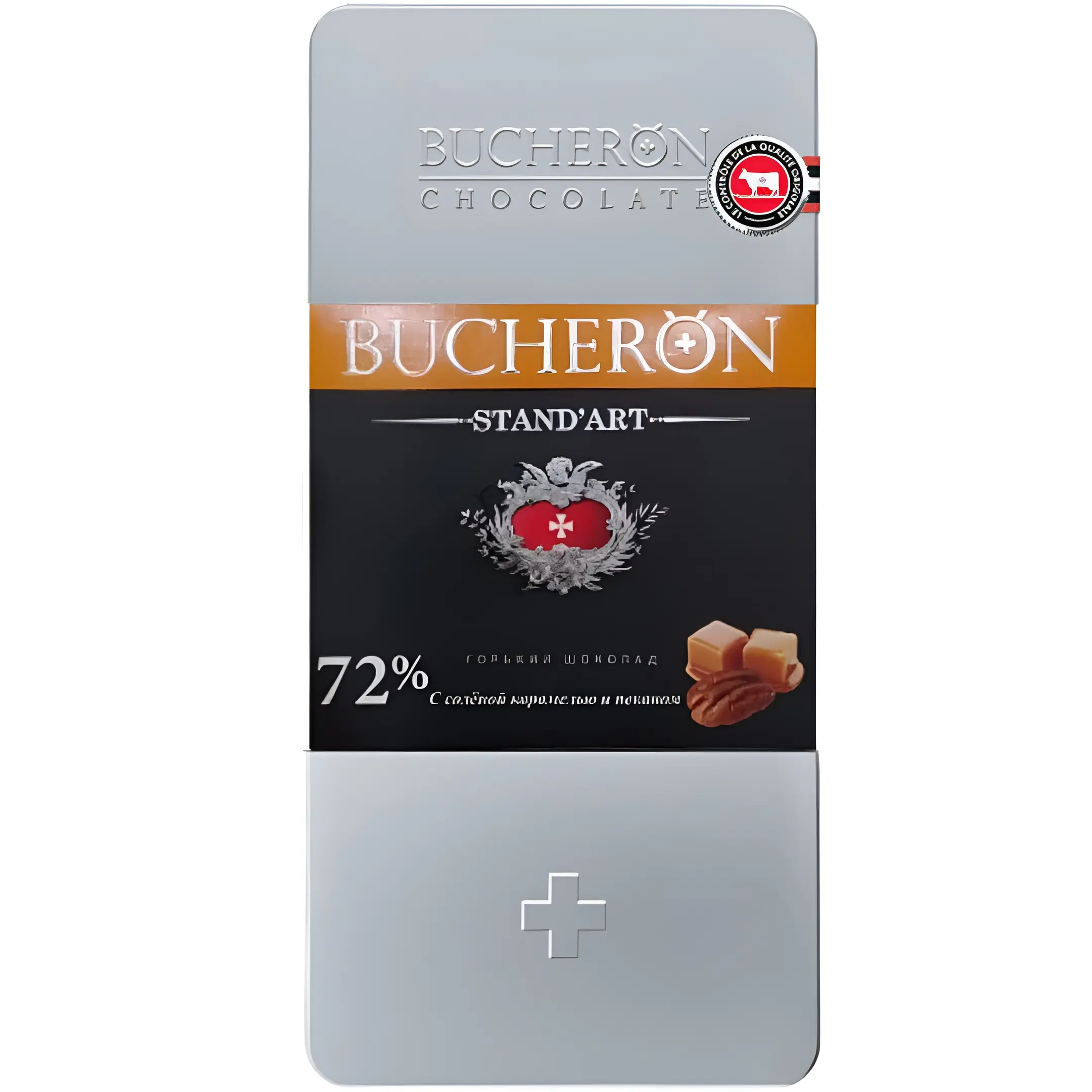 شکلات تلخ 72% بوچرون گردو کارامل نمکی Bucheron...