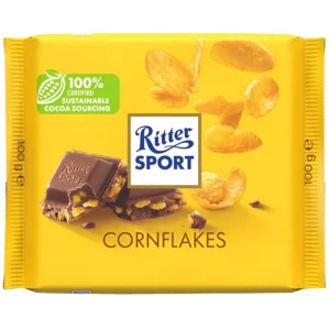 شکلات ریتر اسپرت با مغز کورن فلکس Ritter Sport Cornflakes وزن ۱۰۰ گرم