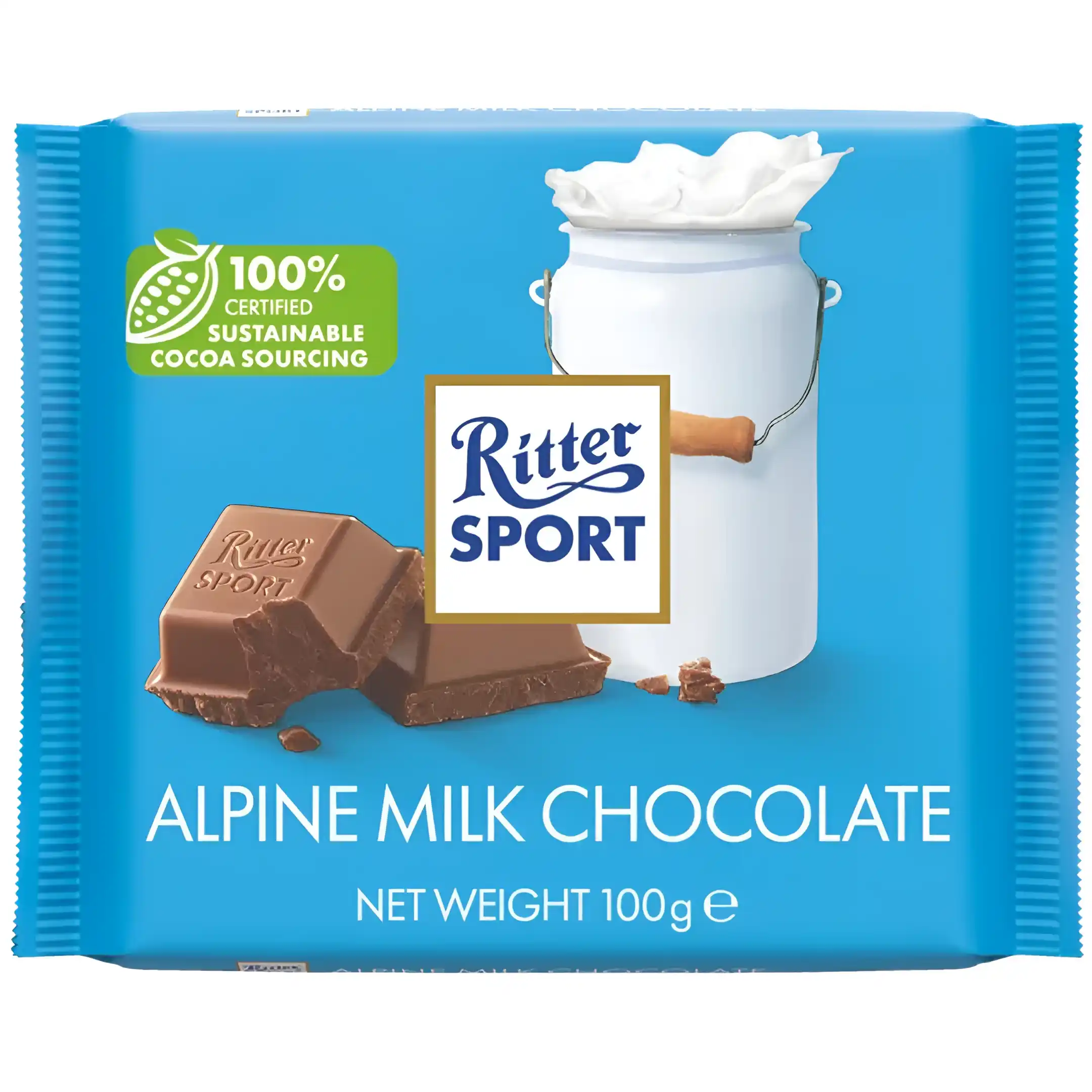 شکلات شیری ریتر اسپرت شیر آلپاین Ritter Sport...