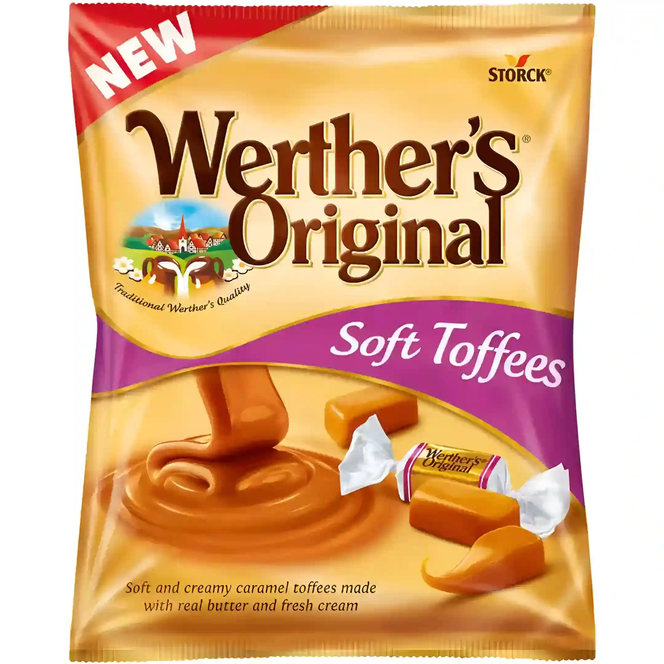 تافی کاراملی نرم وردرز اورجینال Werther’s Original Soft...