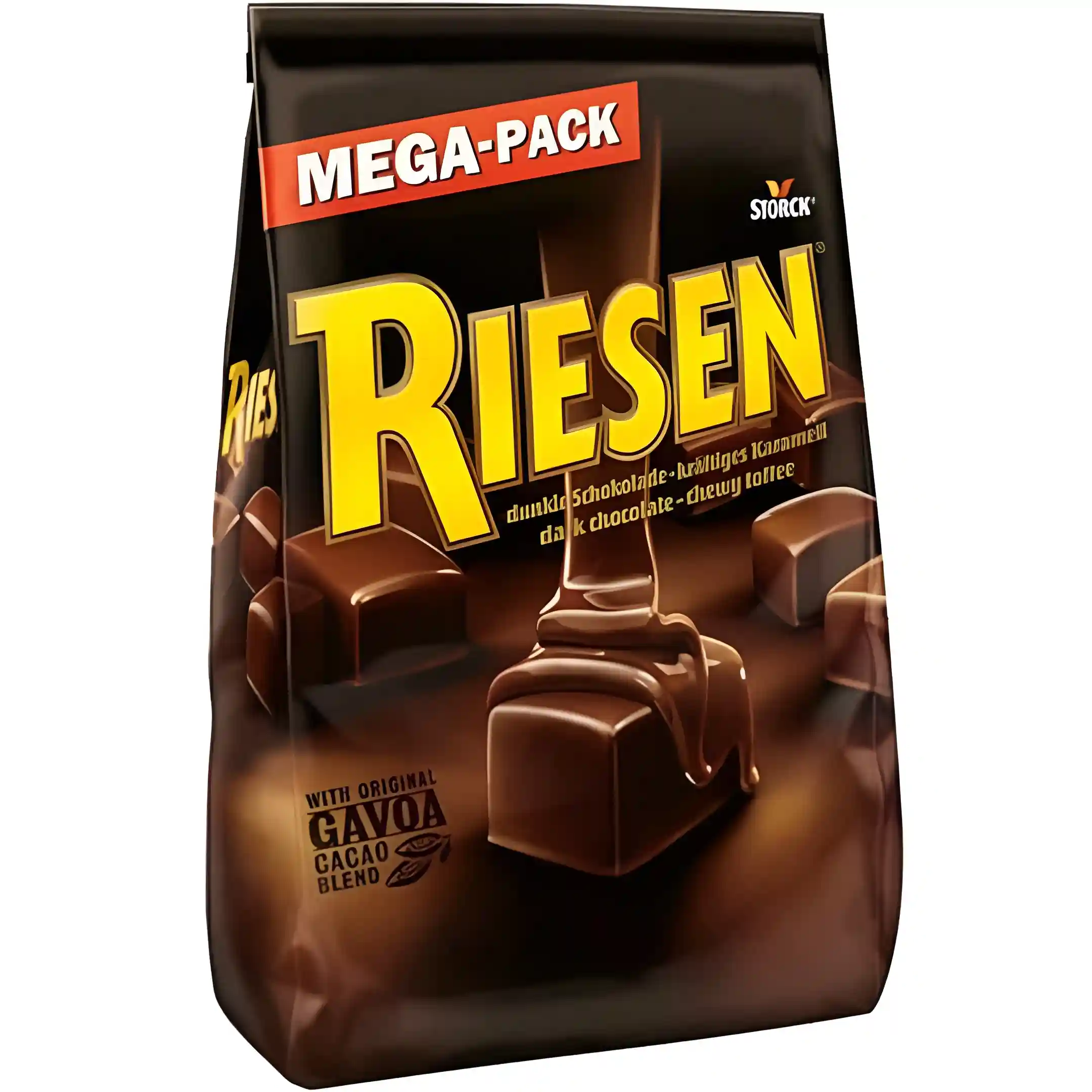 تافی شکلات تلخ ریزن با مغز کارامل Riesen...