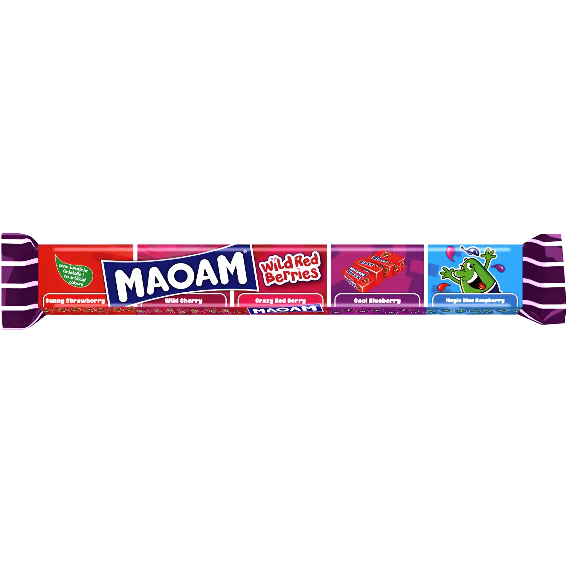 تافی مائوم با طعم توت های قرمز وحشی Maoam Wild Red Berries وزن 110 گرم