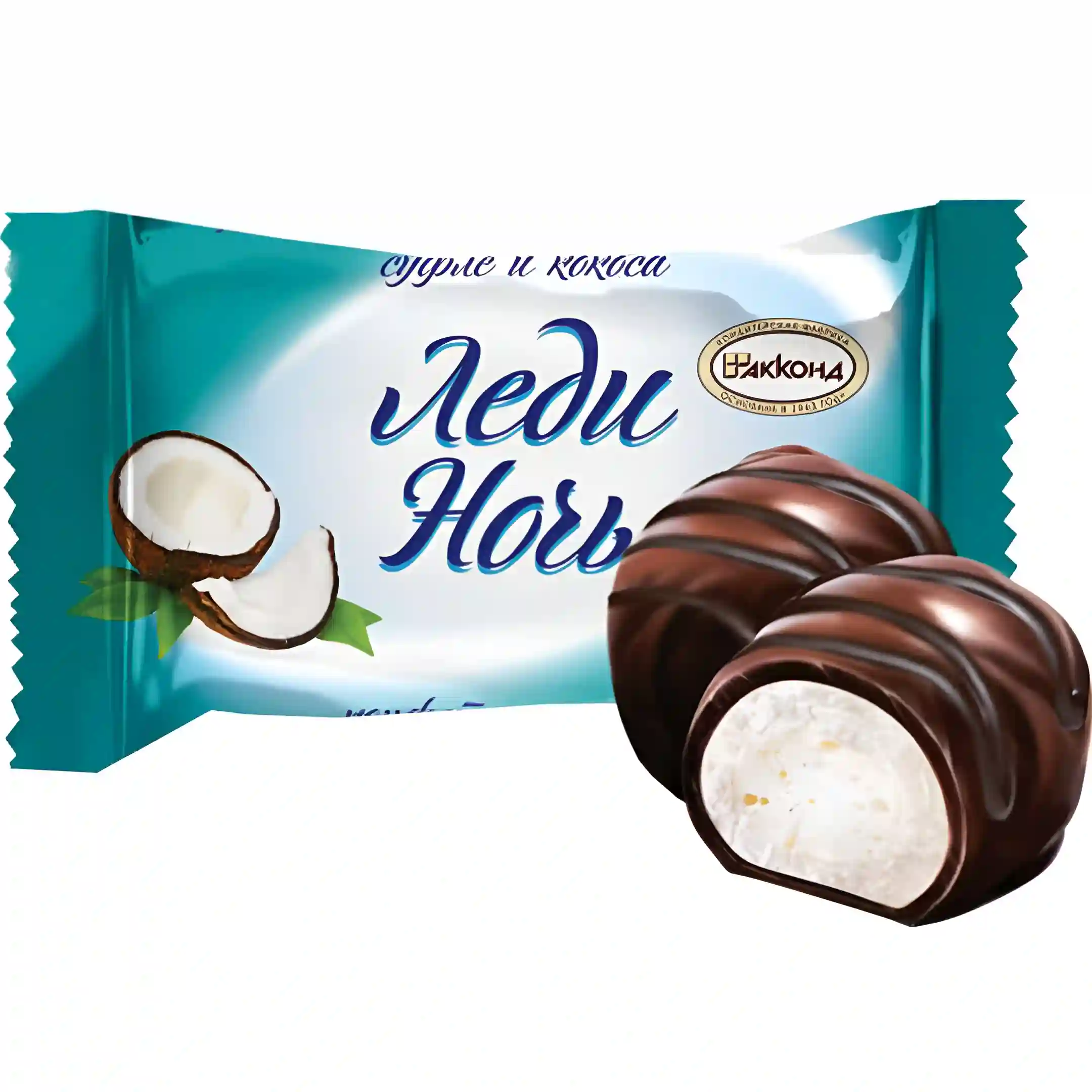 شکلات فله مغزدار آکوند با مغز نارگیل Akkond