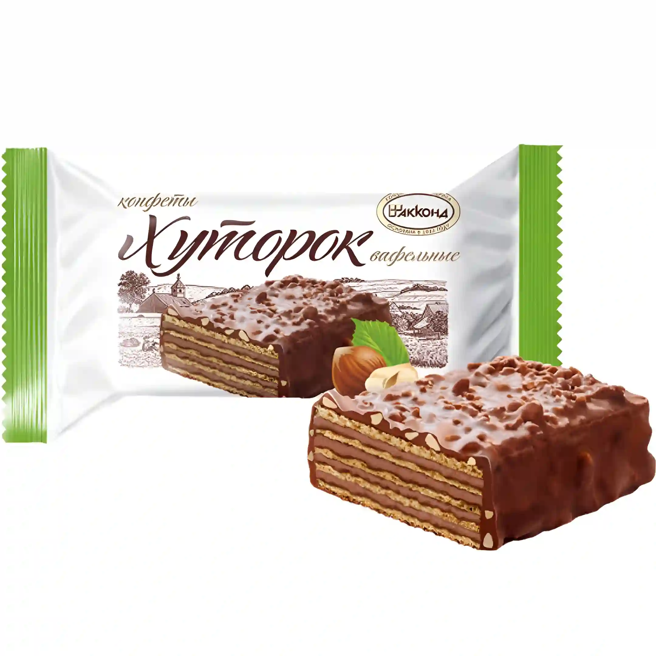 ویفر خوتوروک آکوند با کرم فندقی و روکش...