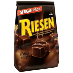 تافی شکلات تلخ ریزن با مغز کارامل Riesen Dark Chocolate وزن 900 گرم